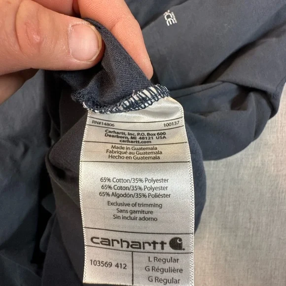 Carhartt Work Force Polo Shirt black - Picture 8 of 9